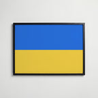 Ukraine National Flag Poster poster – väggdekoration för hemmet – köp hos Bozetto