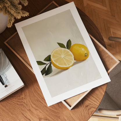 Minimal Lemon Poster