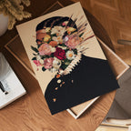 Floral Explosion Portrait Poster