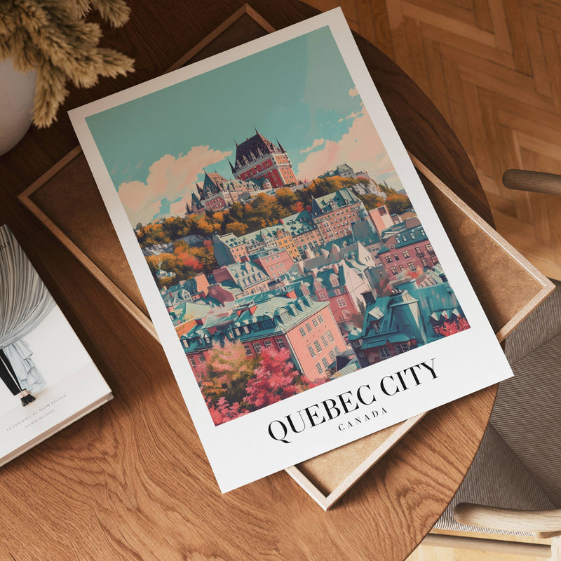 Autumn Over Quebec Poster