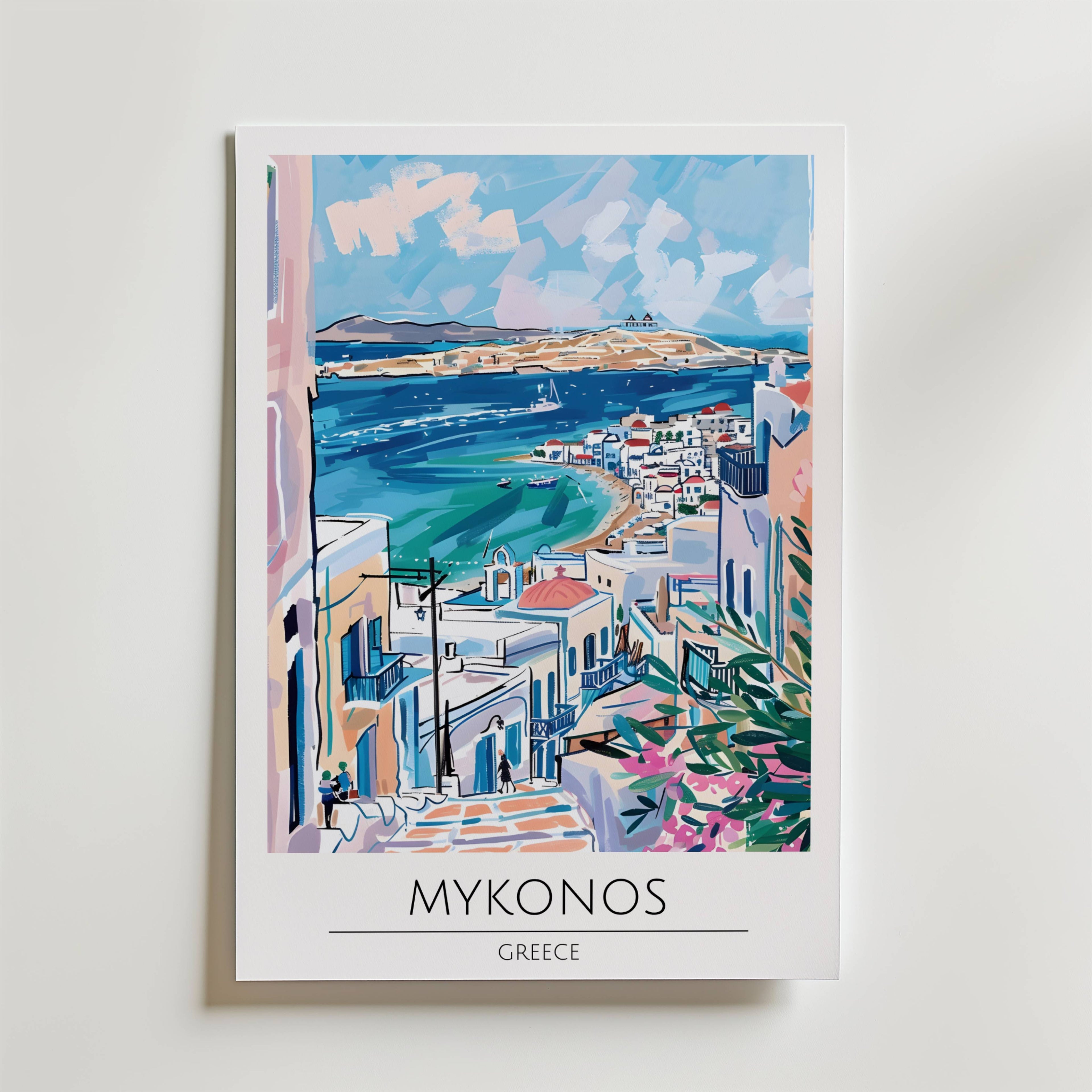 Mykonos Aegean View Poster