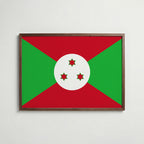 Burundi National Flag Poster poster – väggdekoration för hemmet – köp hos Bozetto