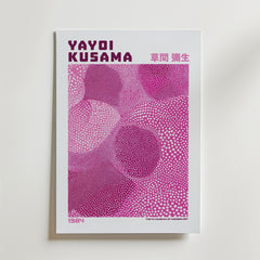 Yayoi Kusama Pink Infinity Dots Poster