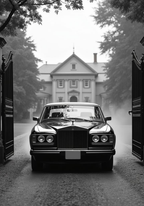 Vintage Rolls Royce Poster