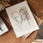 Minimal Heart Connection Poster