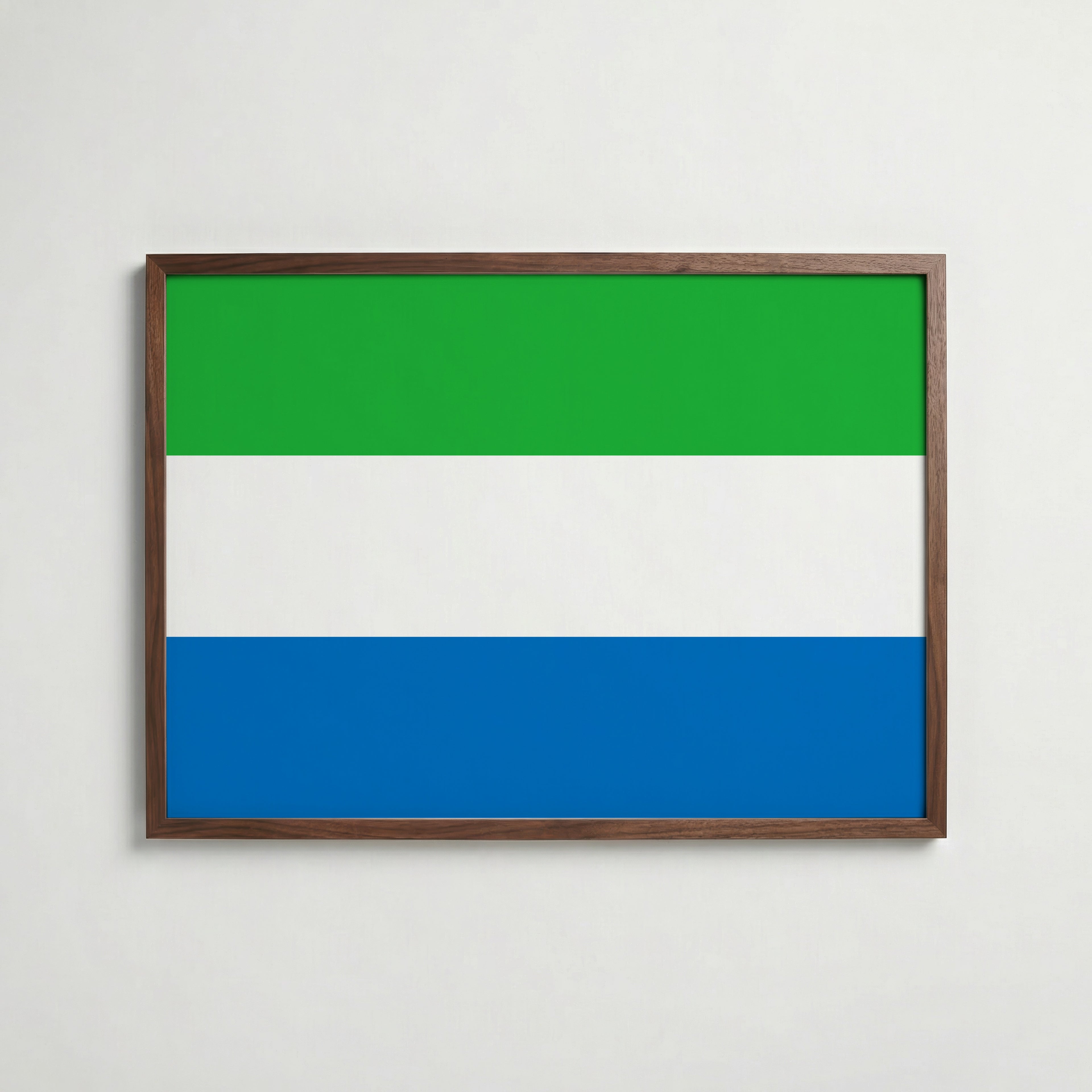 Sierra Leone National Flag Poster poster – väggdekoration för hemmet – köp hos Bozetto
