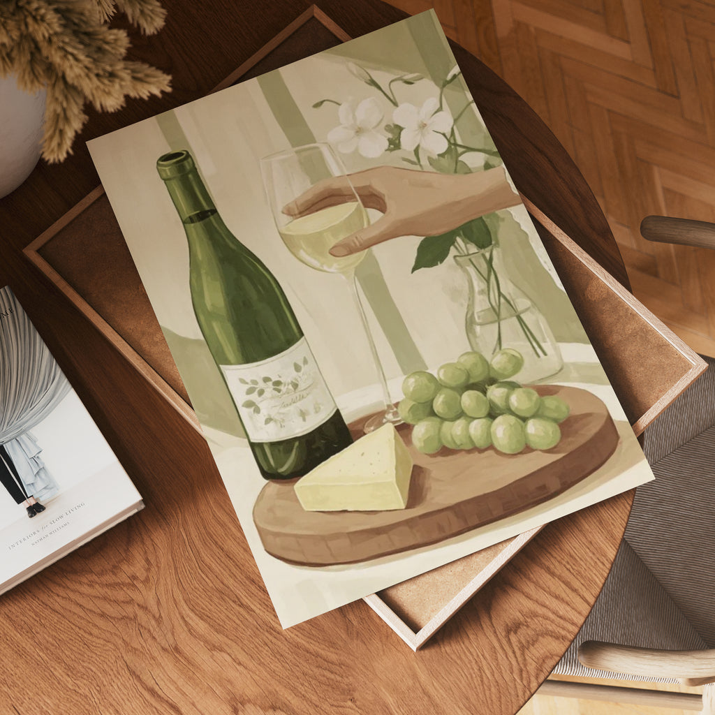 Grapes And Wine Poster