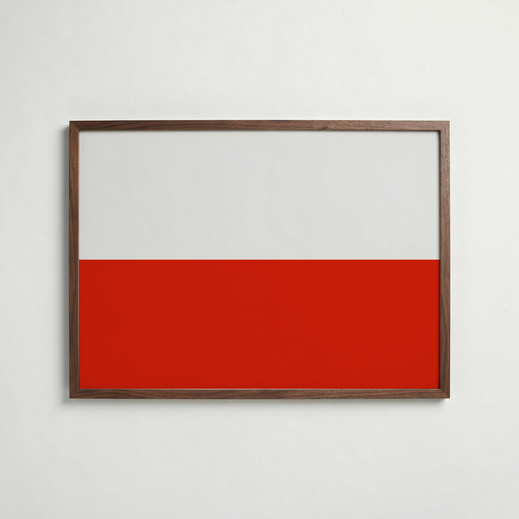 Poland National Flag Poster poster – väggdekoration för hemmet – köp hos Bozetto