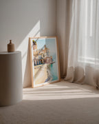 Coastal Village Escape Poster