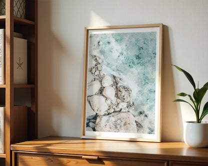 Ocean Pebble Flow Poster