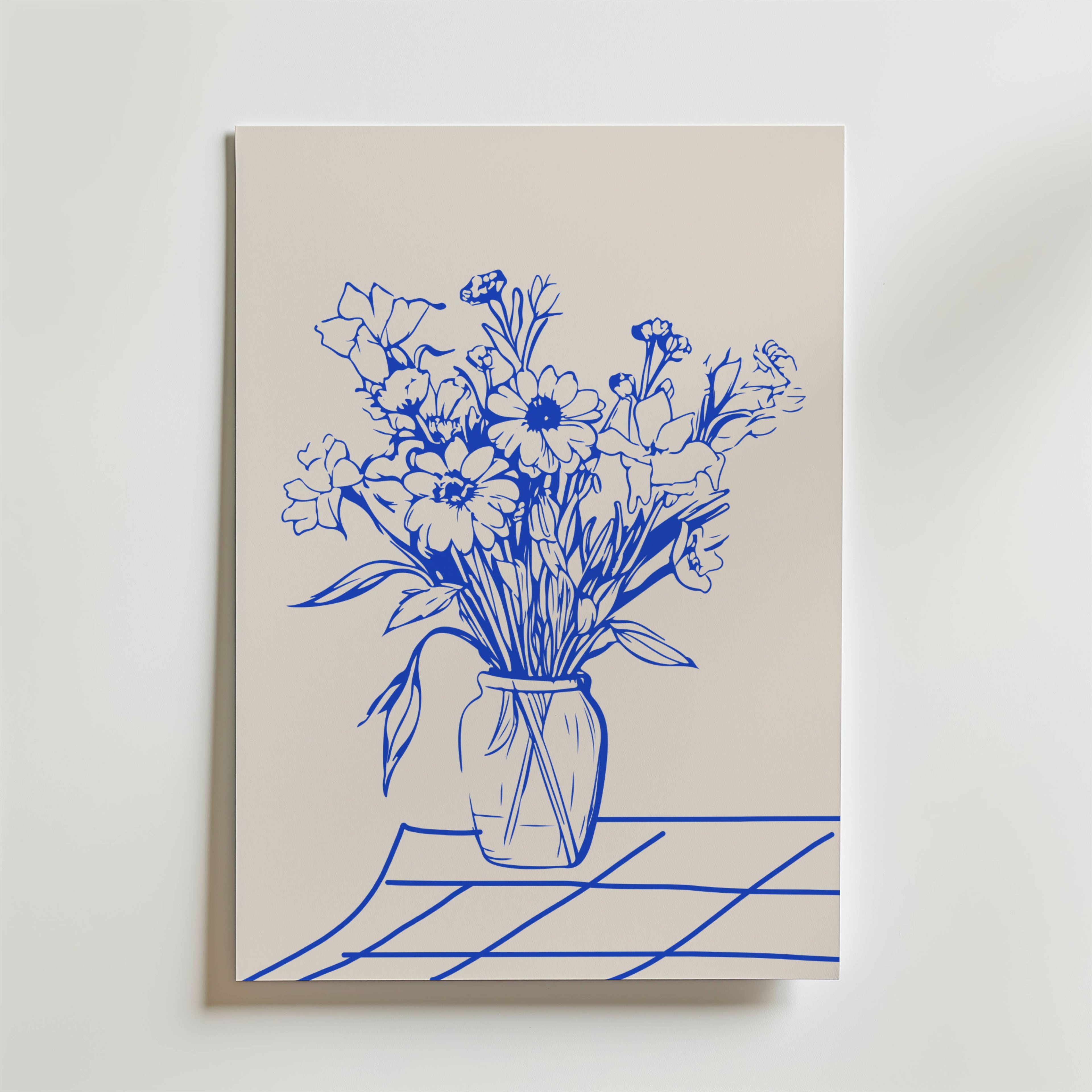 Blue Bouquet Poster