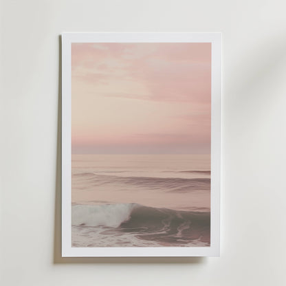 Soft Pink Waves Poster