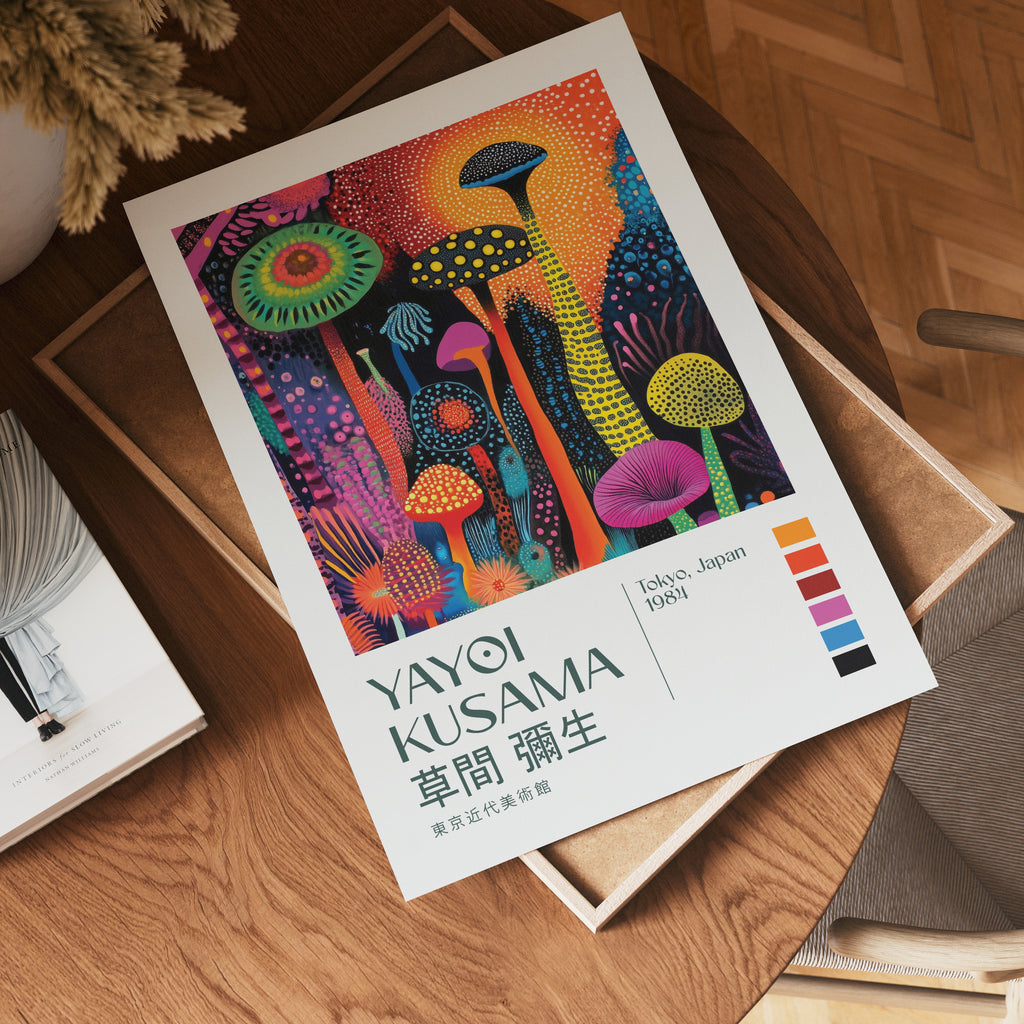 Yayoi Kusama Midnight Garden Poster