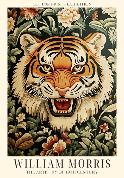 Tiger Bloom William Morris Poster
