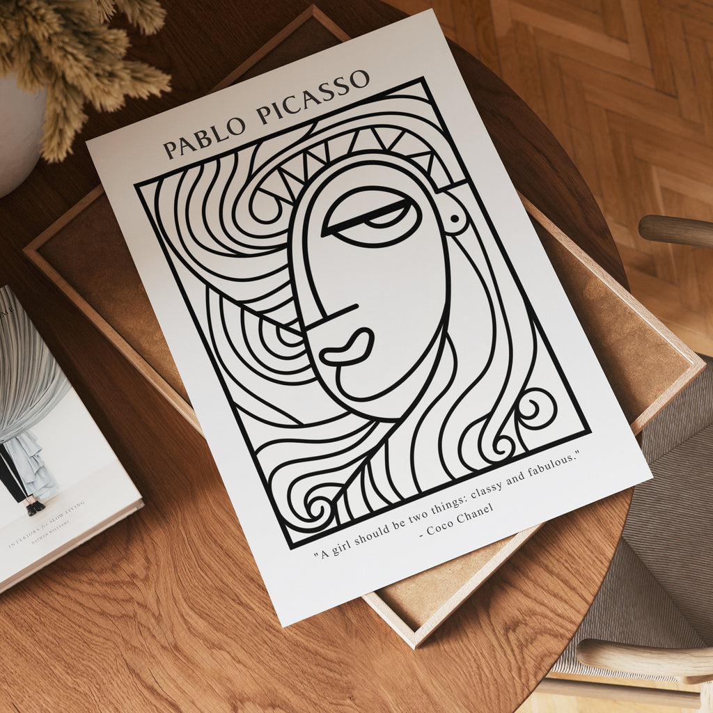 Picasso Minimal Muse Poster