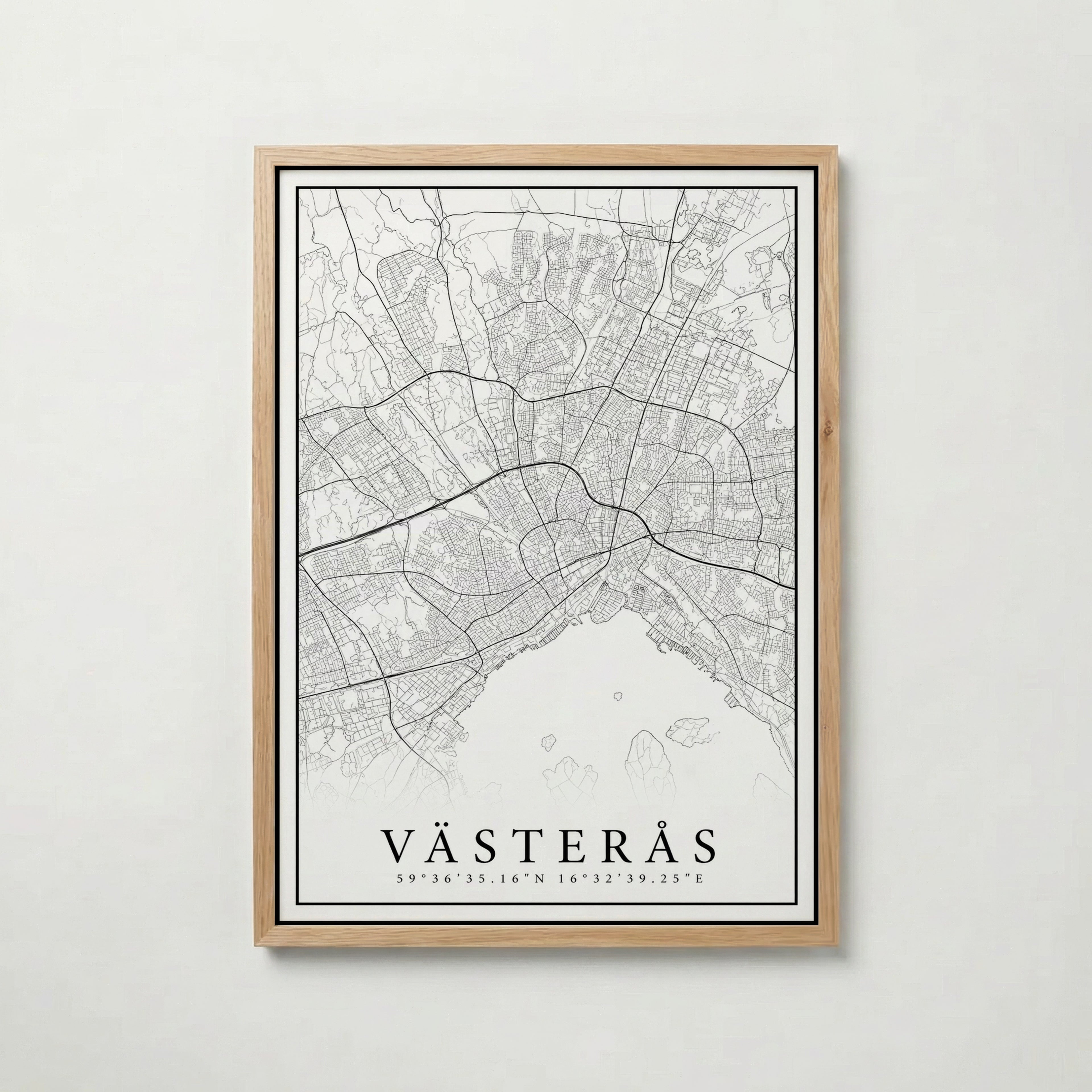 Västerås Karta Poster