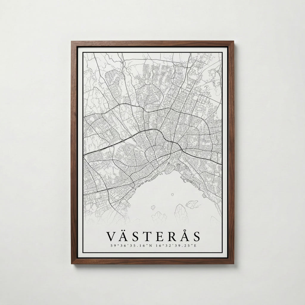 Västerås Karta Poster