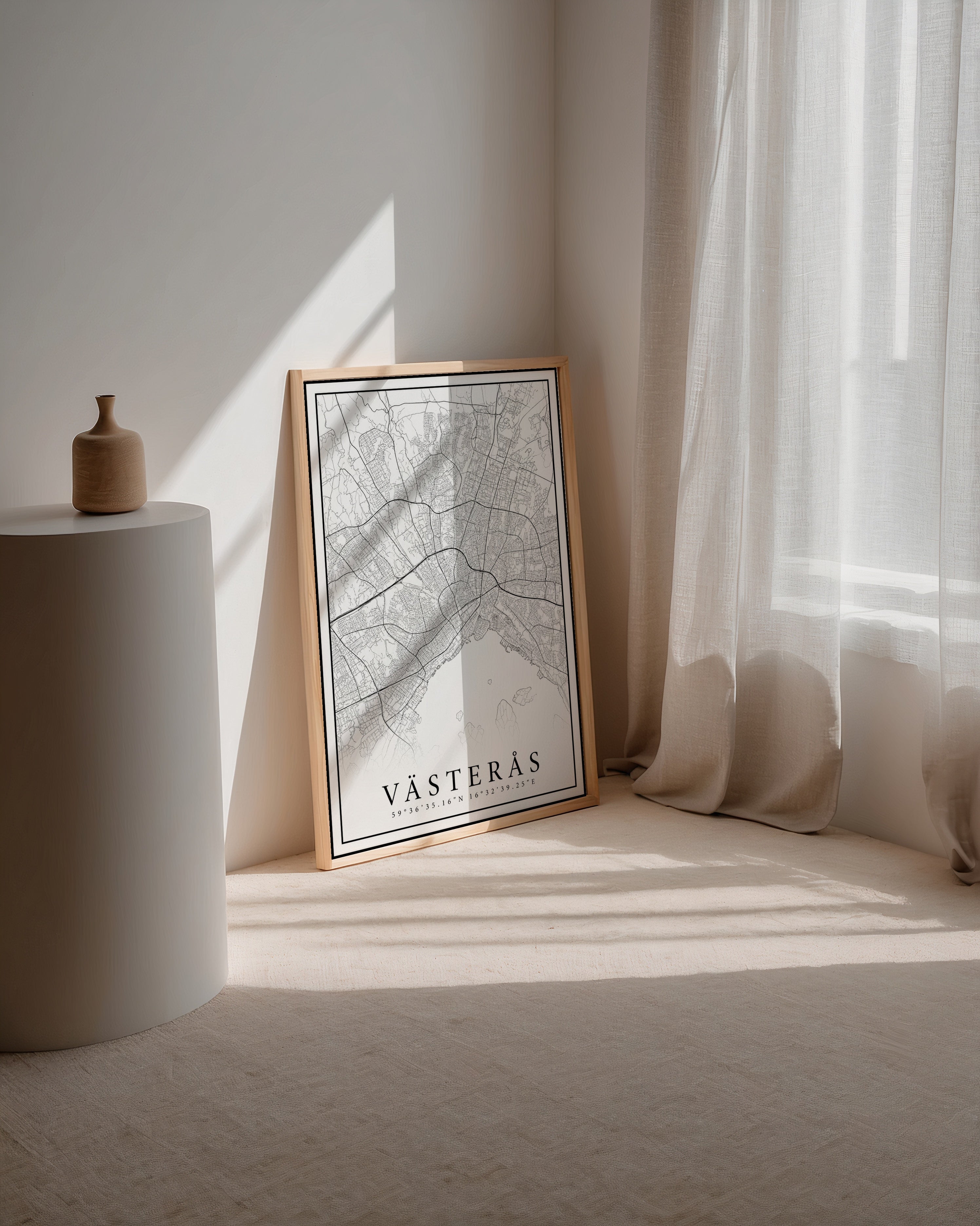Västerås Karta Poster
