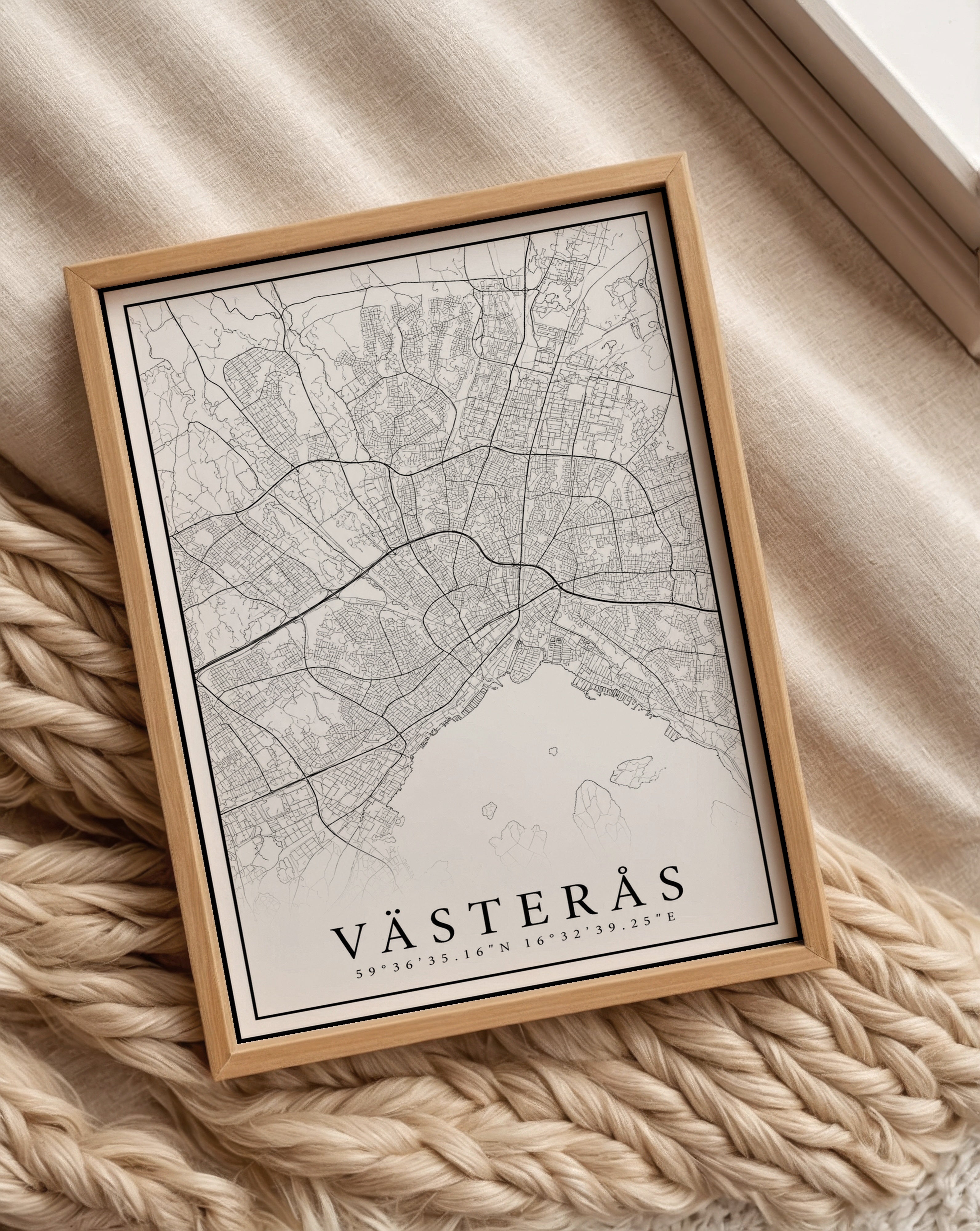 Västerås Karta Poster
