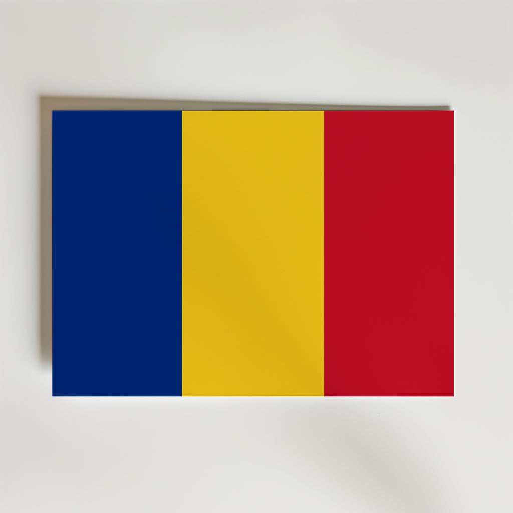 Romania National Flag Poster affisch – poster till väggdekoration – köp online hos Bozetto