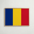 Romania National Flag Poster – poster väggdekoration inredning – Affischer hos Bozetto