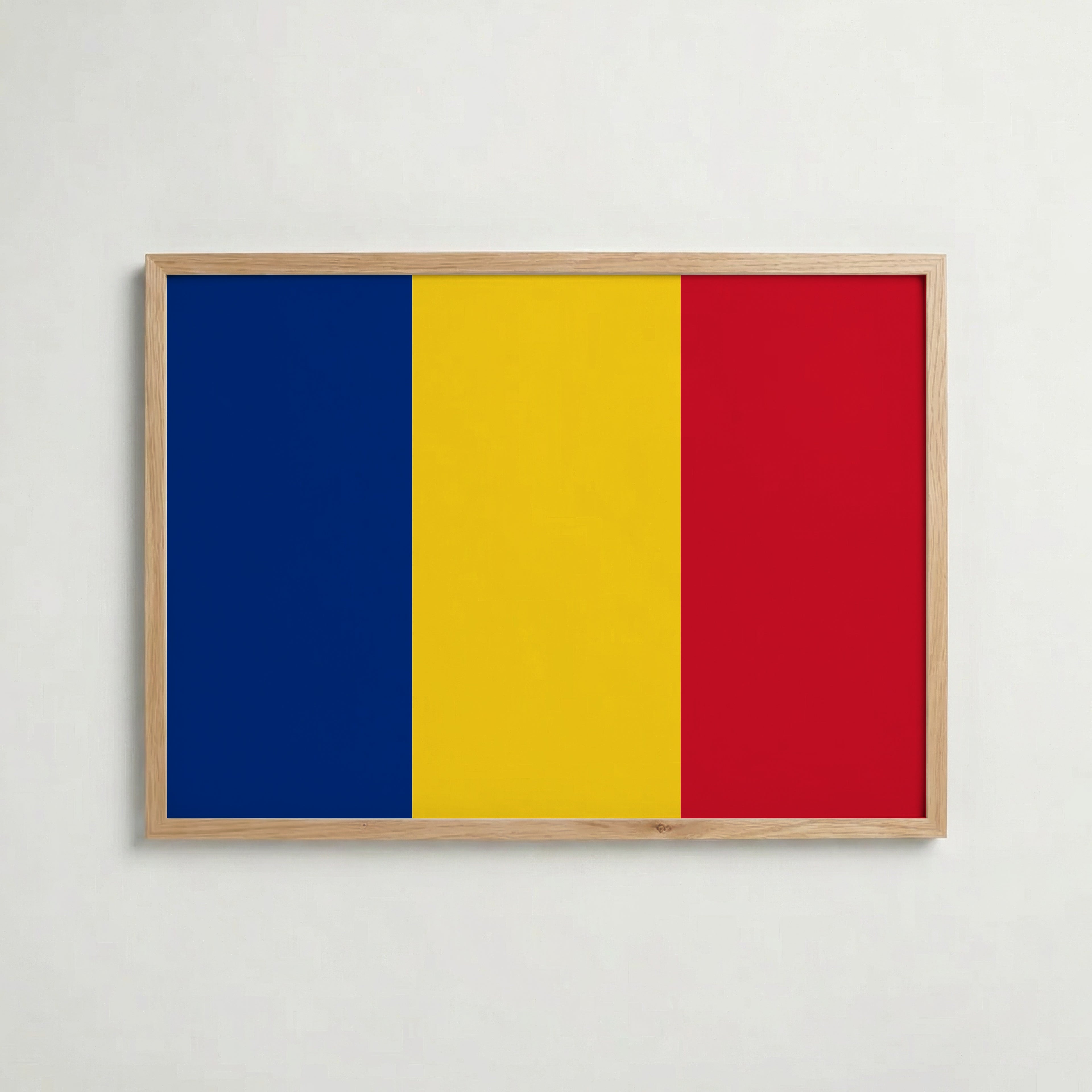 Romania National Flag Poster – poster väggdekoration inredning – Affischer hos Bozetto