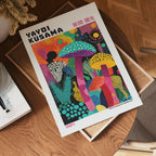 Yayoi Kusama Mushroom Garden Poster