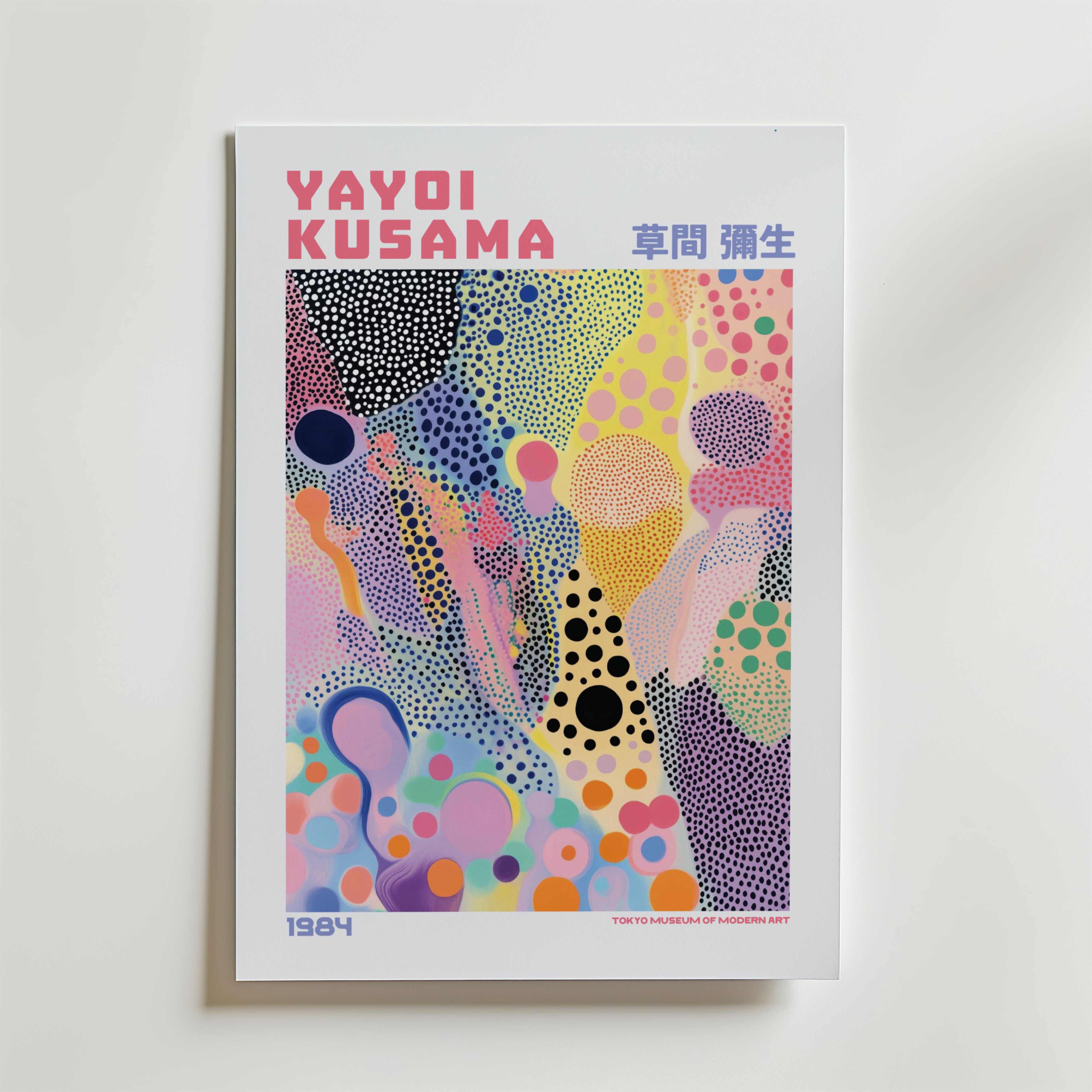 Yayoi Kusama Colorful Dots Poster