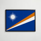 Marshall Islands National Flag Poster affisch – köp poster online – Bozetto väggdekoration