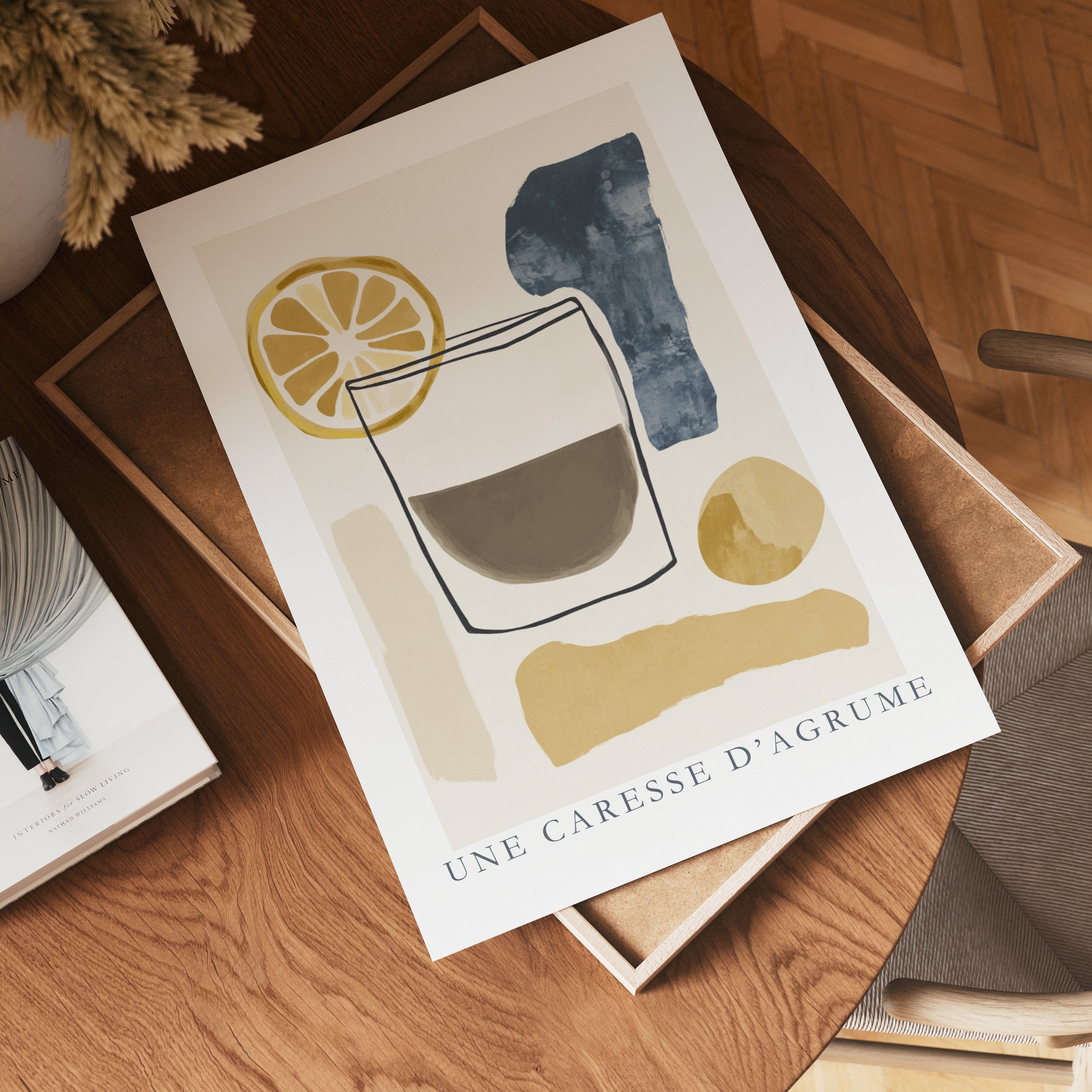 UNE CARESSE D'AGRUME Drink Poster