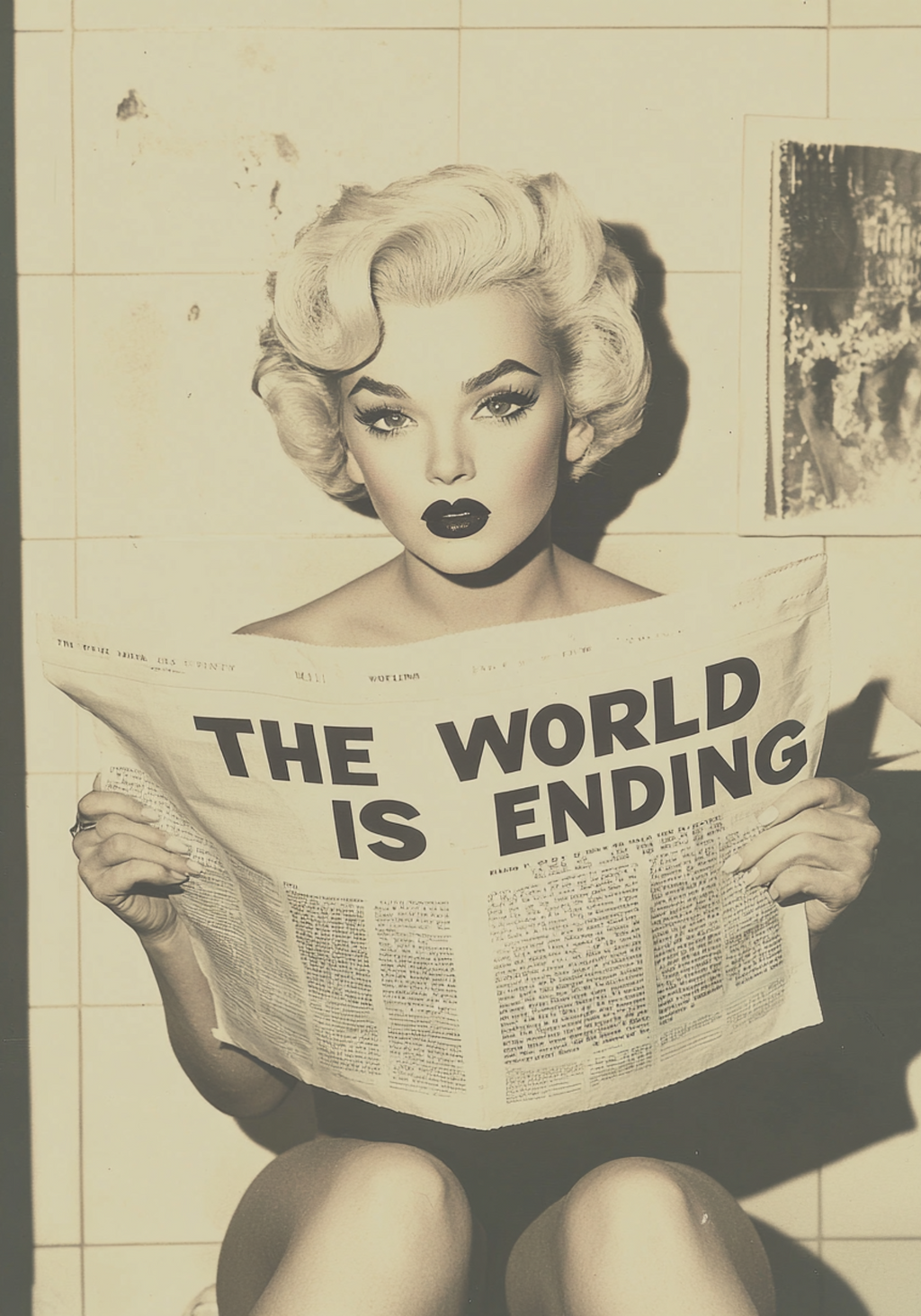 The World is Ending Retro Poster