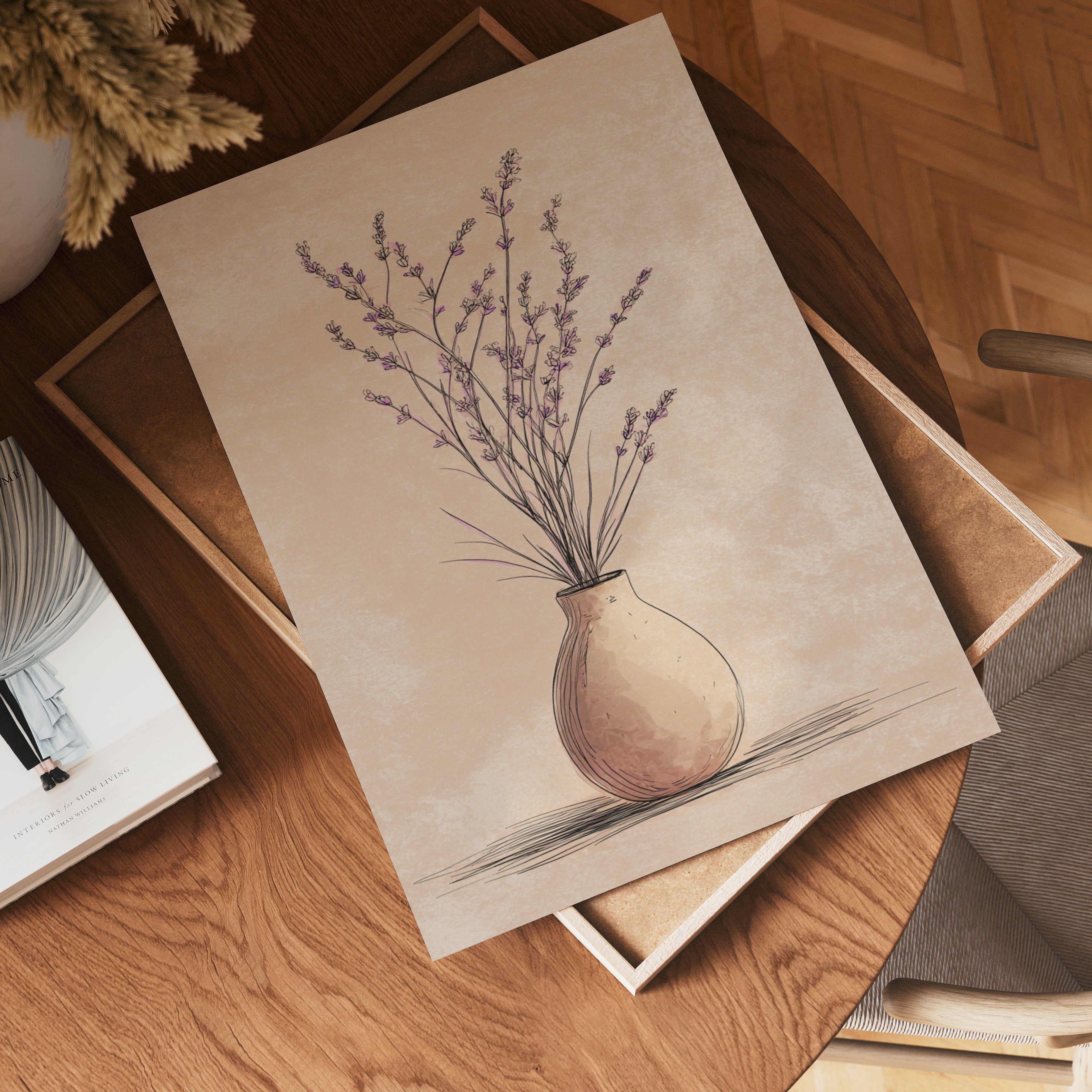 Lavender Calm Vase Poster