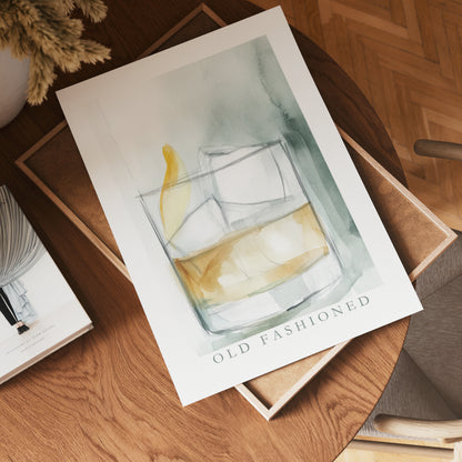 Old Fashioned Drink Poster