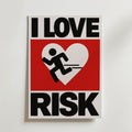 Love Risk – stilfullt konsttryck från Bozetto, tryckt på matt finpapper i hög tryckkvalitet