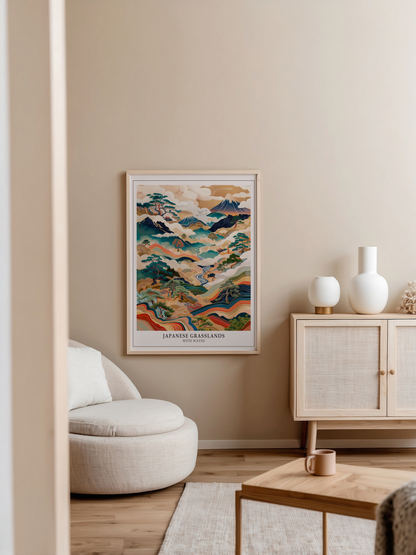 Japanese Grassland Poster