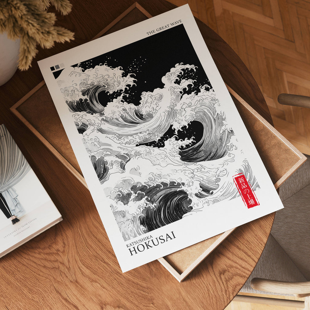 Hokusai Wave Poster