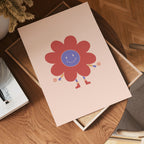 Happy Flower Character Poster