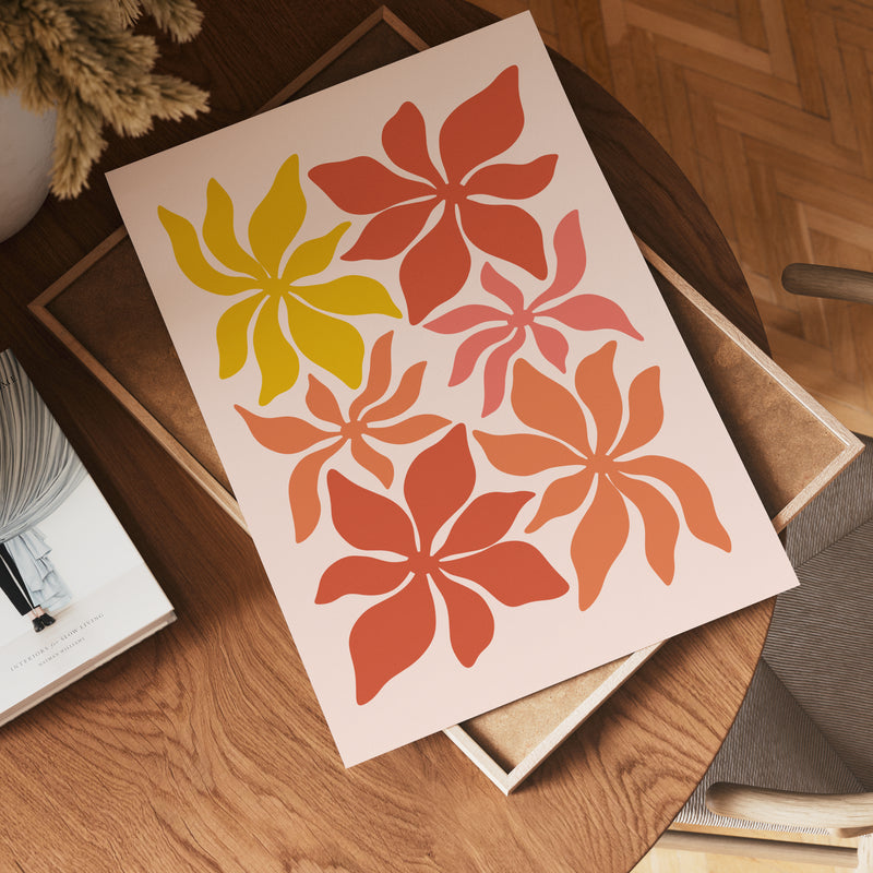 Sunset Petals Poster