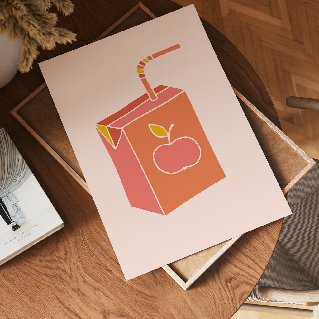 Pink Juice Box Poster