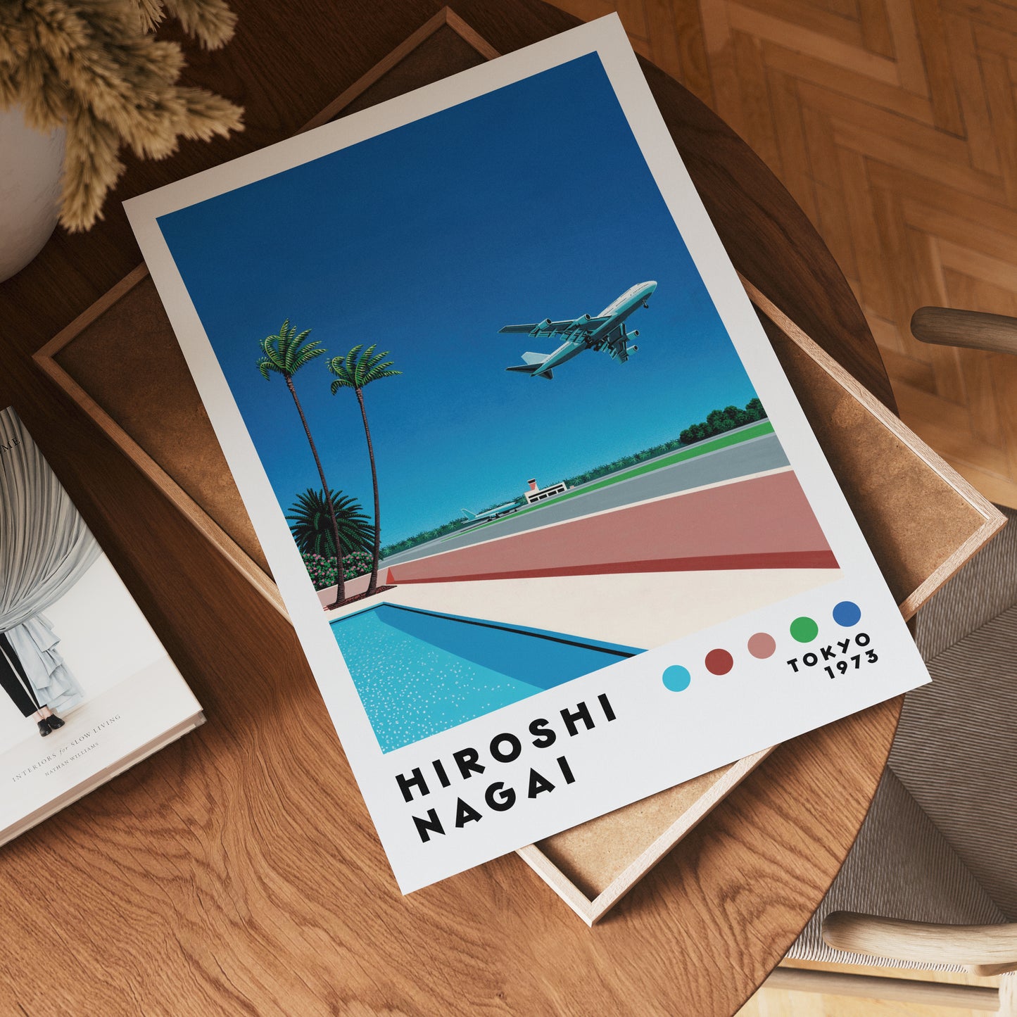 Hiroshi Nagai Palm Airport Poster