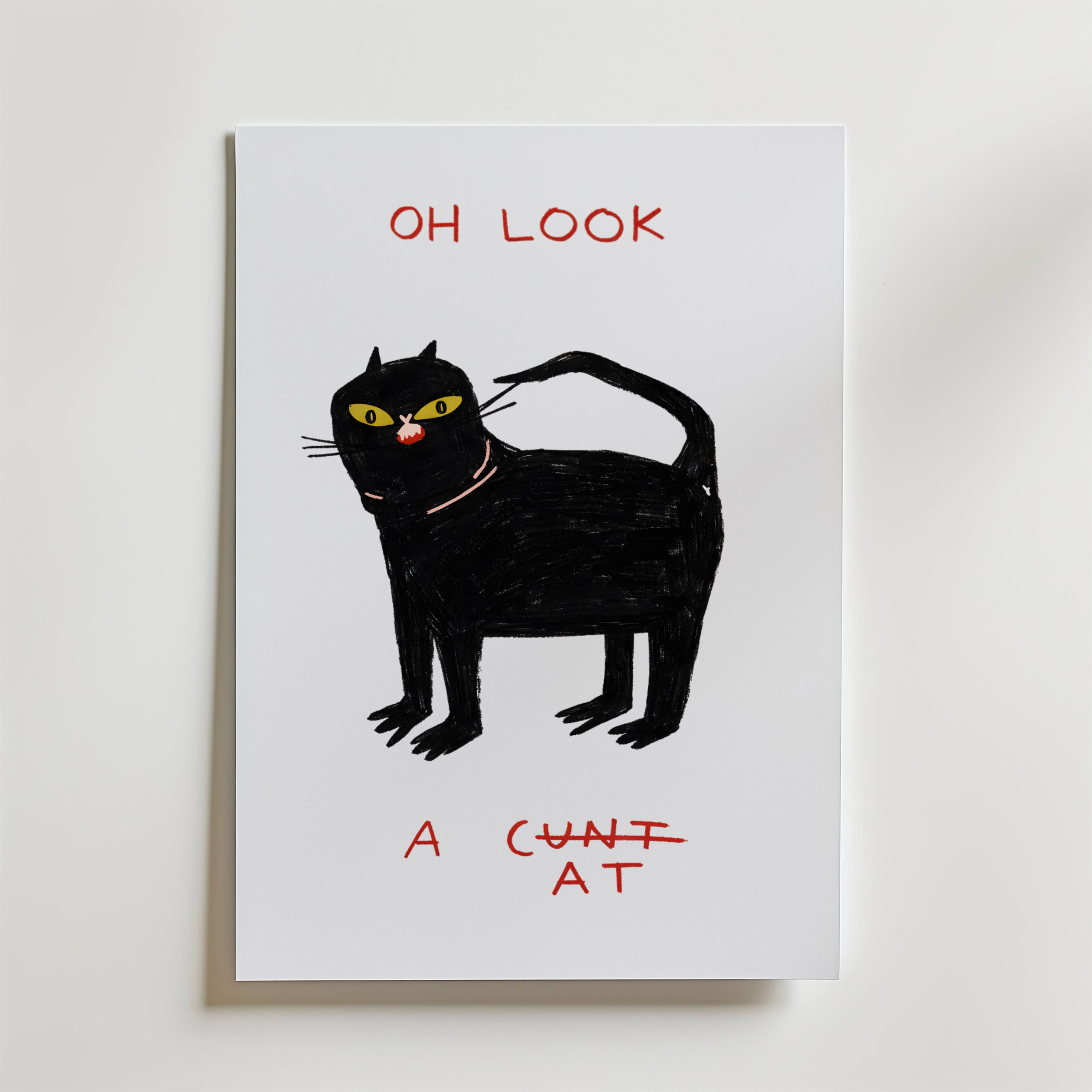 Oh Look Cat Poster