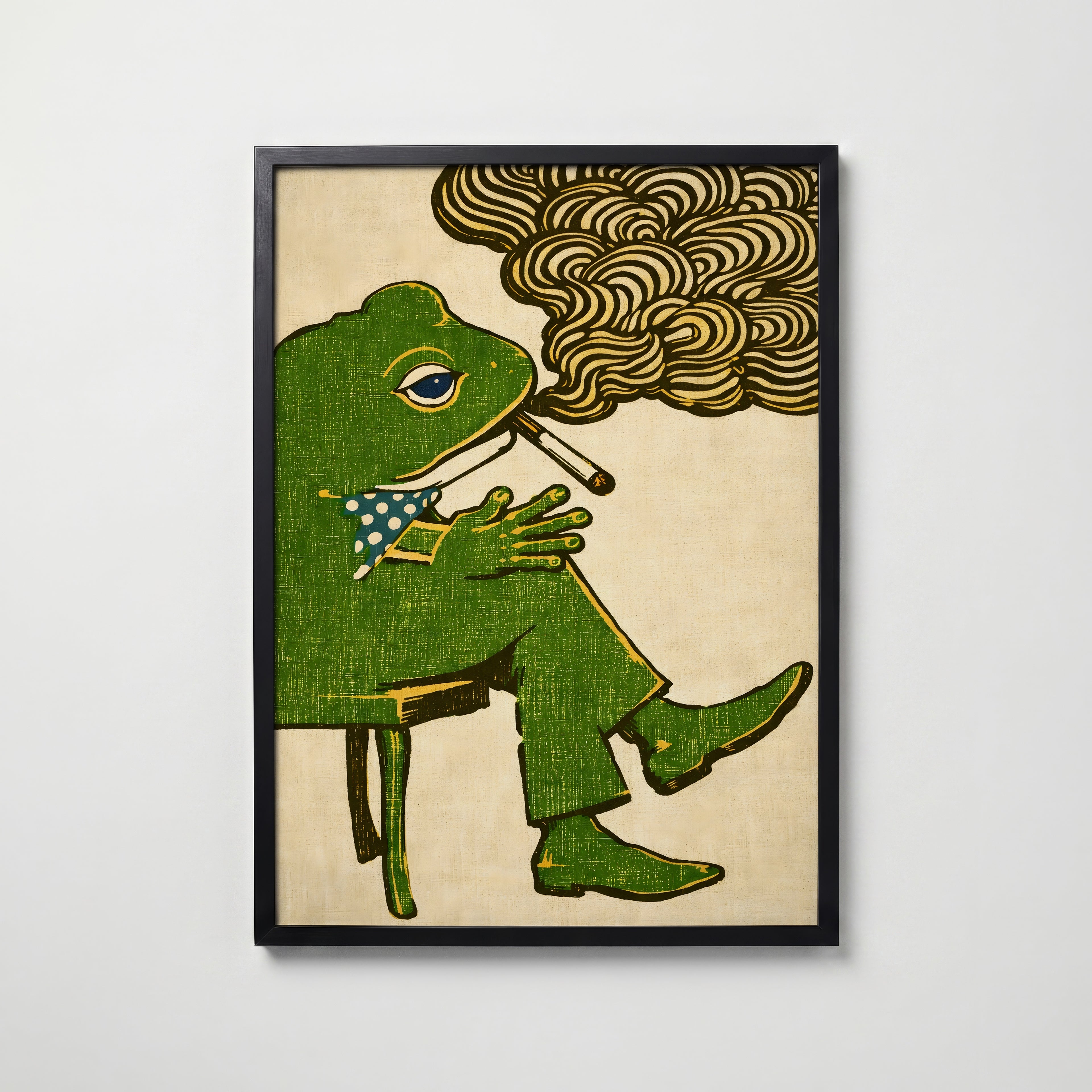 Dapper Frog Poster