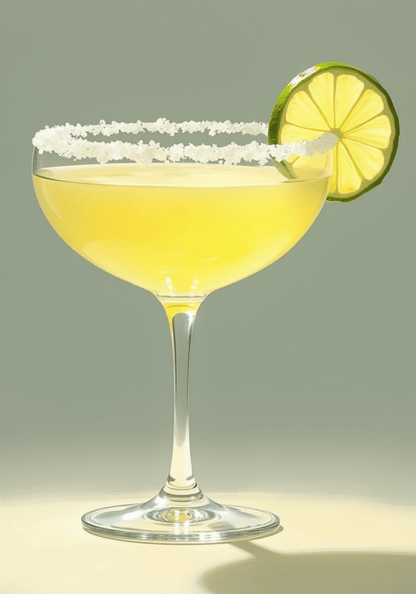 Golden Margarita Drink Poster