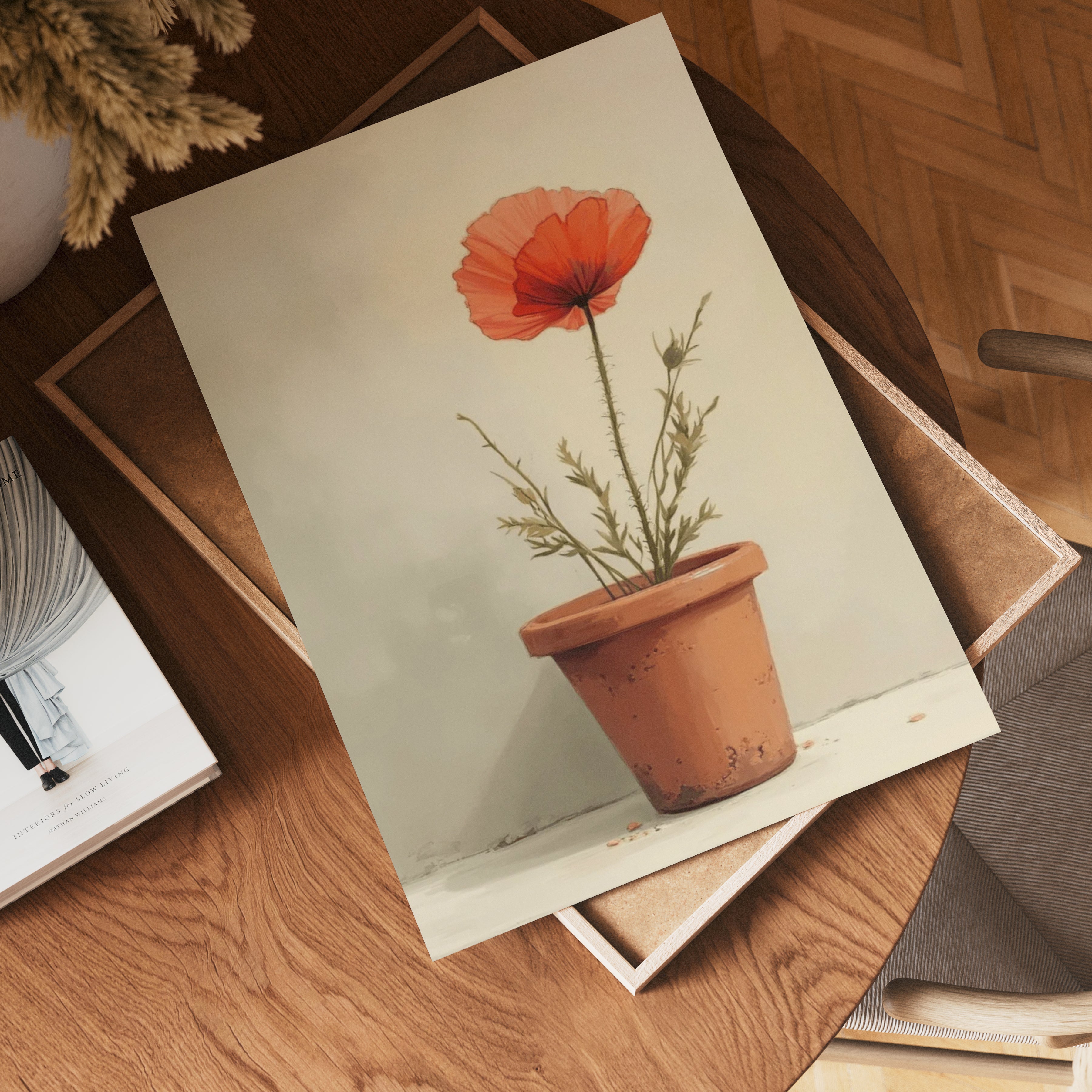 Potted Ped Poppy Flower poster