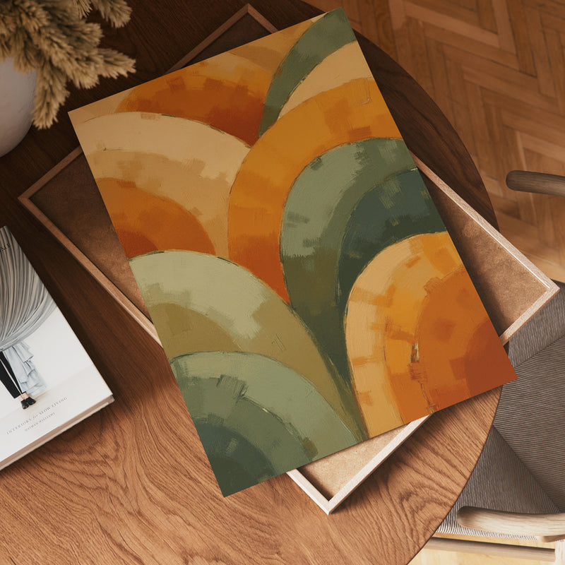 Abstract Rolling Colors Poster