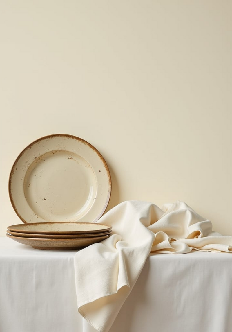 Rustic dinner plate Poster
