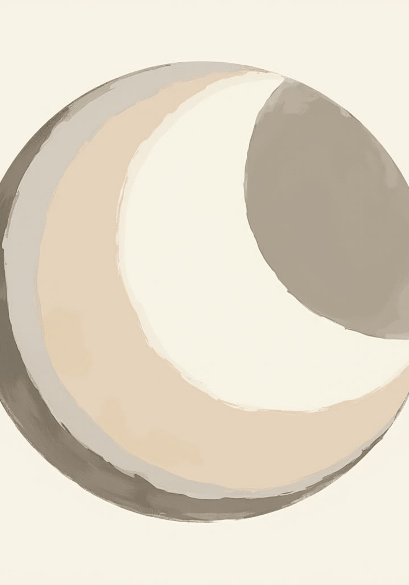 Abstract Moon Poster