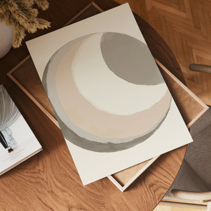 Abstract Moon Poster