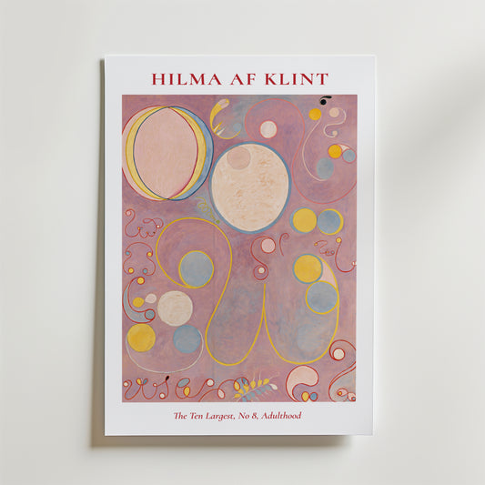 Hilma af Klint The Ten Largest No. 8 Adulthood Poster