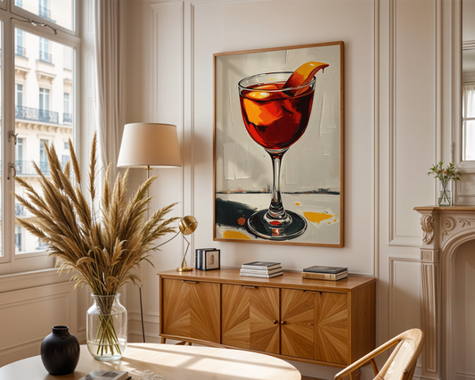 Classic Negroni Drink Poster